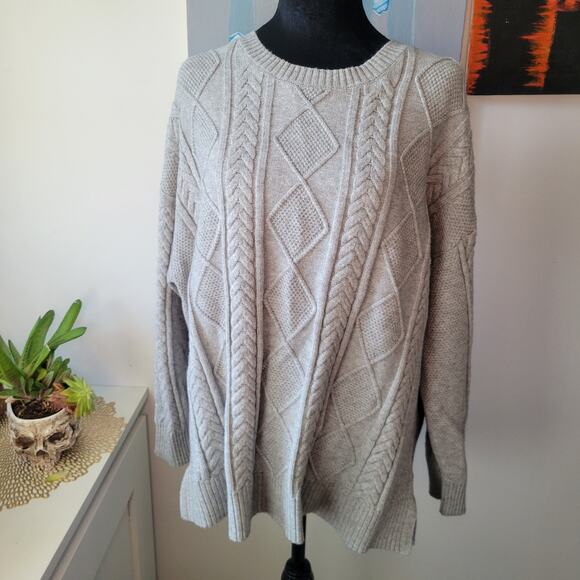 Philosophy Women’s Light Grey/Gray Soft Sweater 1X NWT Rayon Blend - Picture 1 of 8